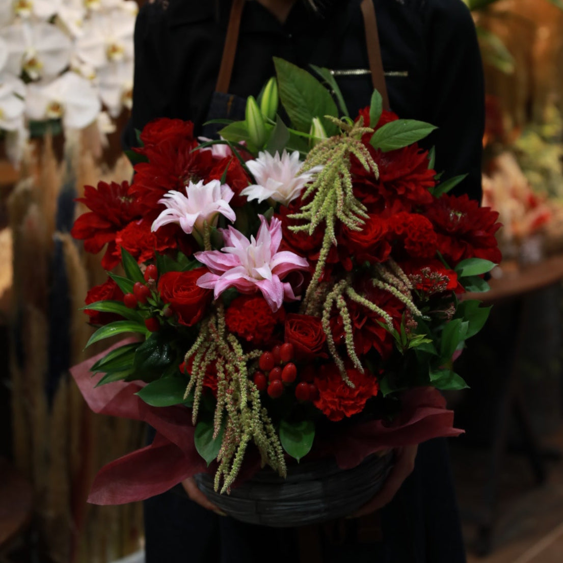 バンビーノの季節感じるアレンジメント XLサイズ