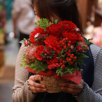 ナチュラル母の日アレンジメント(オーナー制作)5/5～5/10到着予定