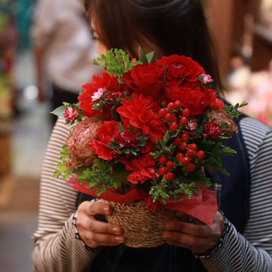 ナチュラル母の日アレンジメント(オーナー制作)5/5～5/10到着予定