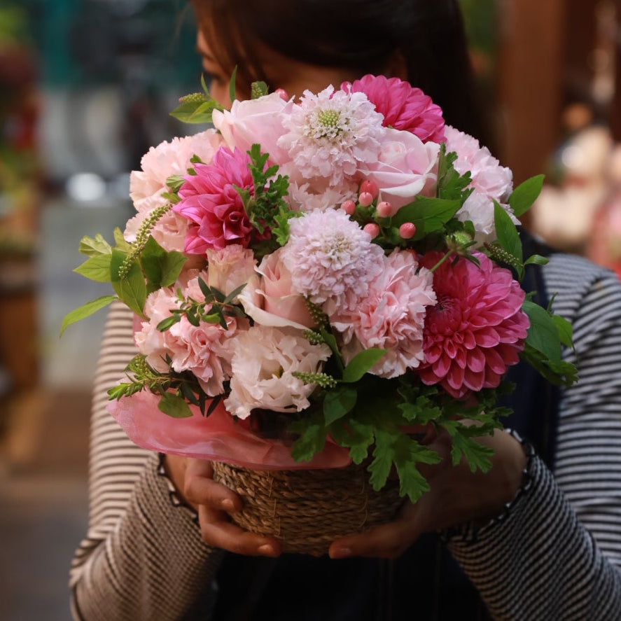 Potechino 半袖長袖2way 立体お花モチーフ 赤 ナイロン ジャケット aBity select アビティセレクト】花柄ボア[品番：BRSK0009405