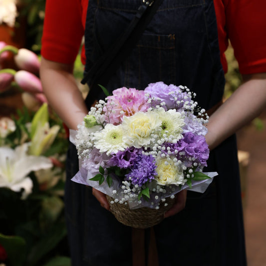 (７月・８月お盆におすすめ) 季節のお花の供花 Sサイズ
