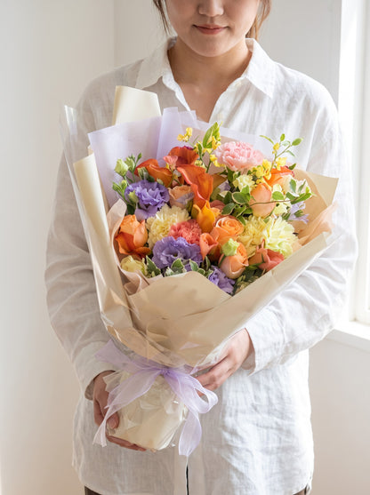 バンビーノの季節感じる花束 縦長XLサイズ
