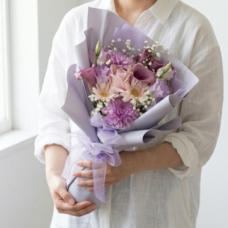 バンビーノの季節感じる花束 縦長Sサイズ
