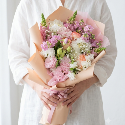 バンビーノの季節感じる花束 縦長XLサイズ
