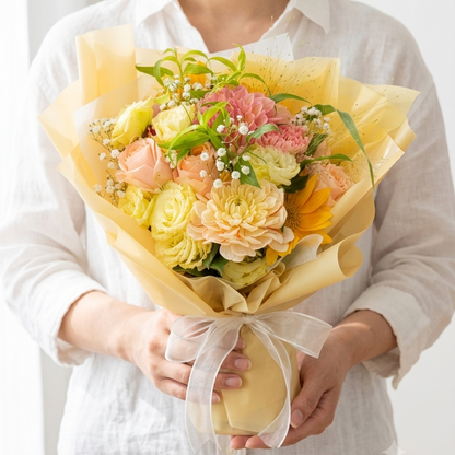バンビーノの季節感じる花束 縦長Lサイズ