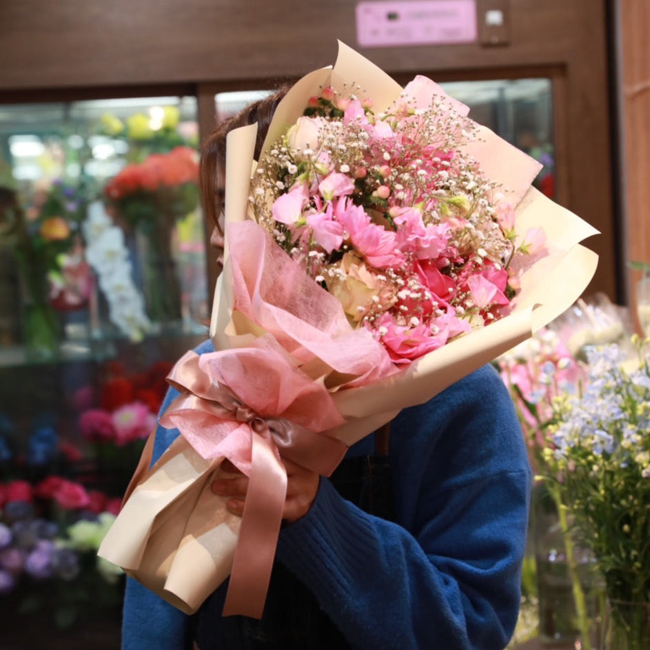 バンビーノの季節感じる花束 縦長Lサイズ – Bambino