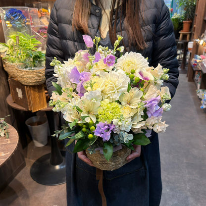 想いを届ける百合の供花 Lサイズ