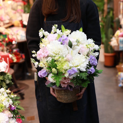 想いを届ける百合の供花 Lサイズ